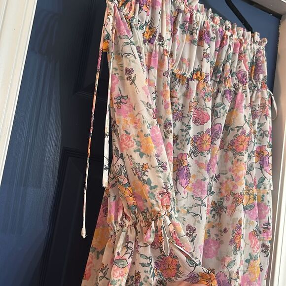 Tularosa Revolve Floral Off-Shoulder Mini Dress Size XS NWT - Picture 4 of 7